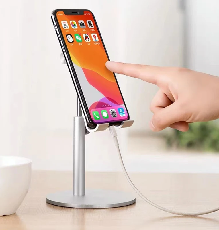 
NEW mobile video lifting telescopic round bottom desktop support lazy online universal mobile phone support 