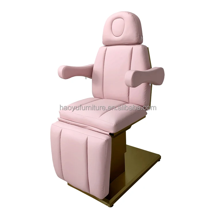pink leather cover massage table facial chair spa beauty salon esthetician facial chair
