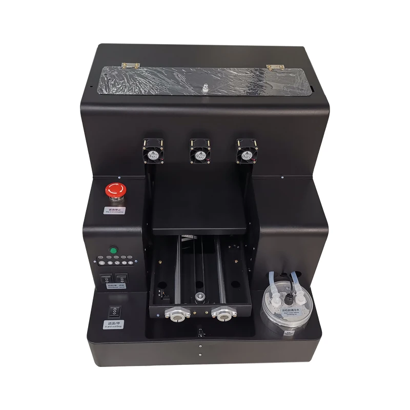 small hybrid uv flatbed bottle printer a4 with rotary device