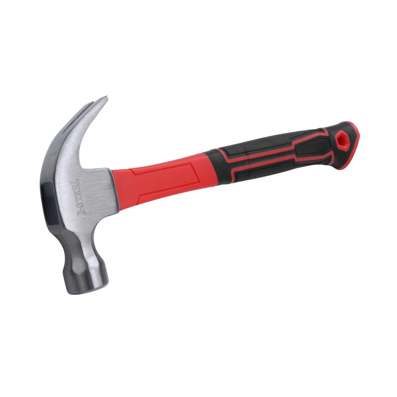 High Quality Carbon Steel Multifunctional 8oz 16oz Claw Hammer With Fibreglass Handle (1600173978020)