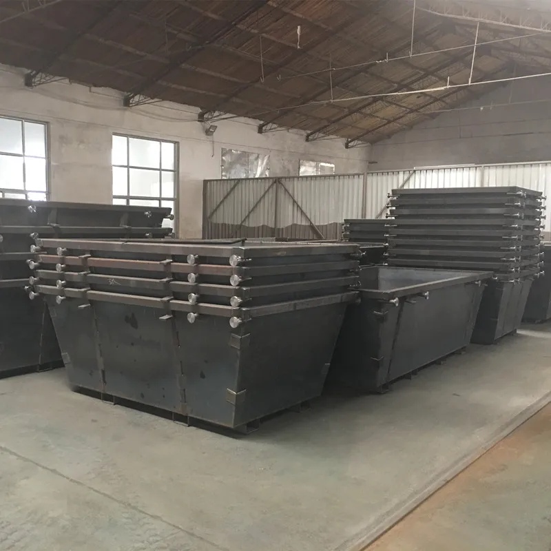 8m customized color scrap metal recycling skip bins