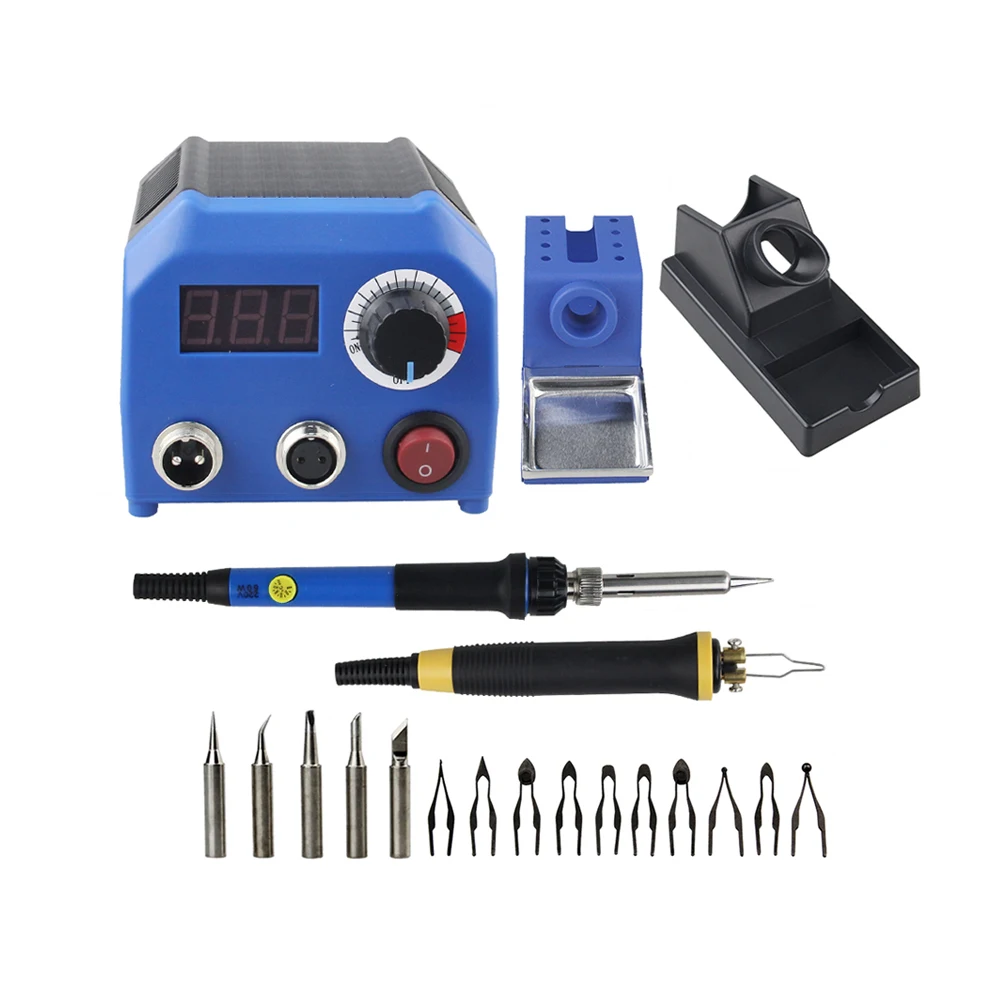 Temperature Adjustable Digital Display Wood Burning Tool Set Kit Electric Soldering iron Pen Pyrography Machine 15 Tips