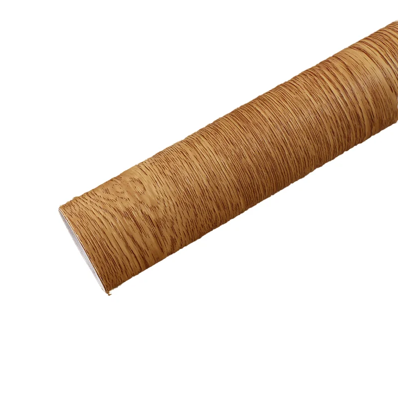 High Glossy Self-Adhesive PVC Decorative Film Cheap Wood Grain Contact Paper for Furniture Wood Grain Furniture Films