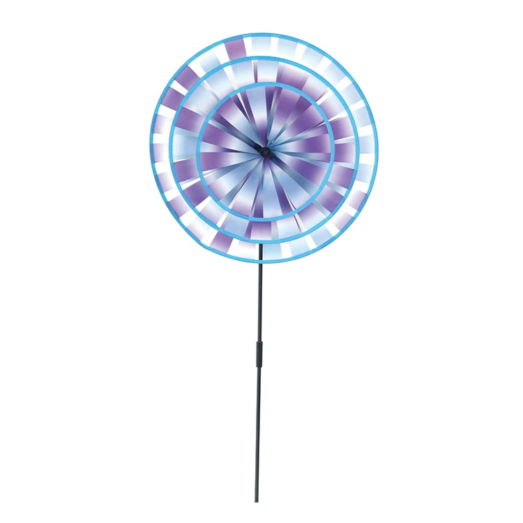 Тартальный три колеса Круглый Ветряная мельница вертушка адаптируемые под требования заказчика Радуга игрушка флюгеры для детей