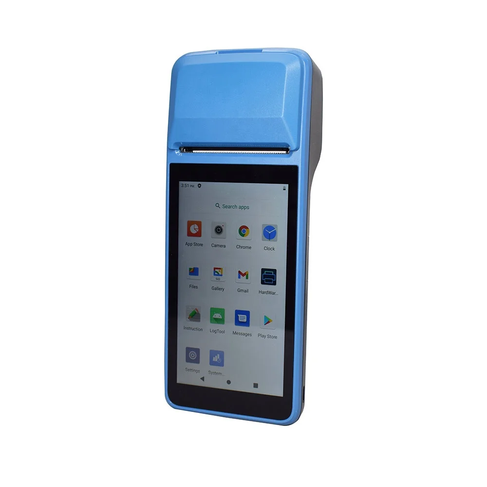 2+16G 8-Core  Android 11 Mobile Pos Terminal With 58mm Thermal Printer 5.5 Inch Touch Display Handheld Pos Machines