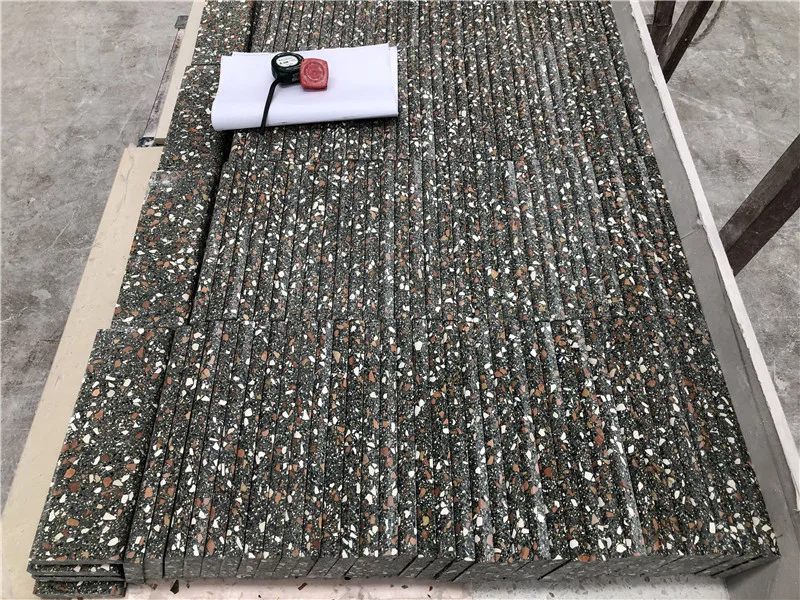 Manufacturer Professionally Customized dark green terrazzo tiles