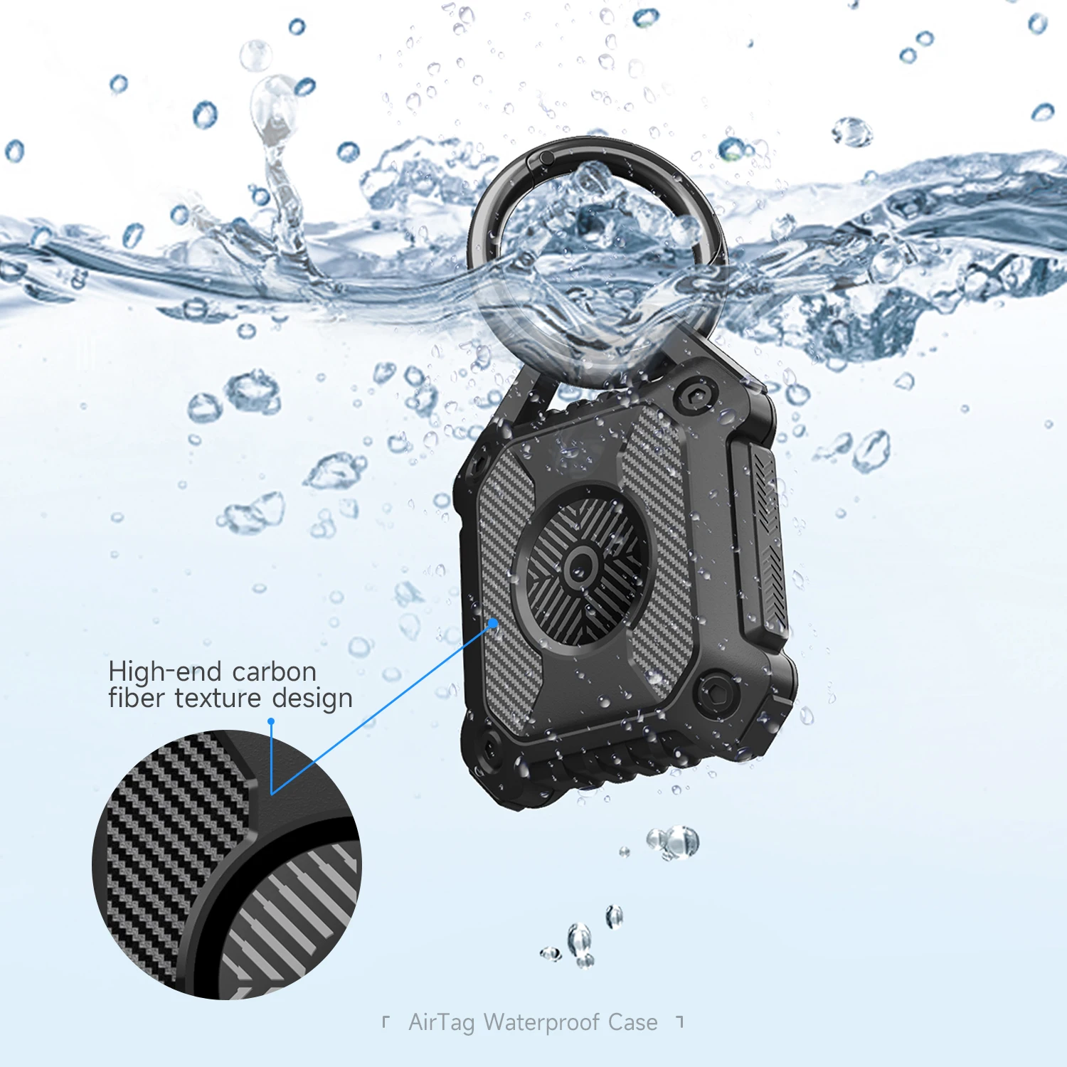 Waterproof Full protection Airtag Case airtag holder Protective TPU For Apple Air Tag Anti-lost Device air tag Keychain jacket