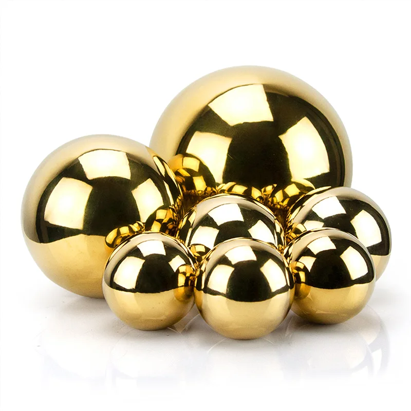 Golden Plated Hot Selling High Quality Stainless Steel Decoration Balls Mirror Polishing Hollow Ball