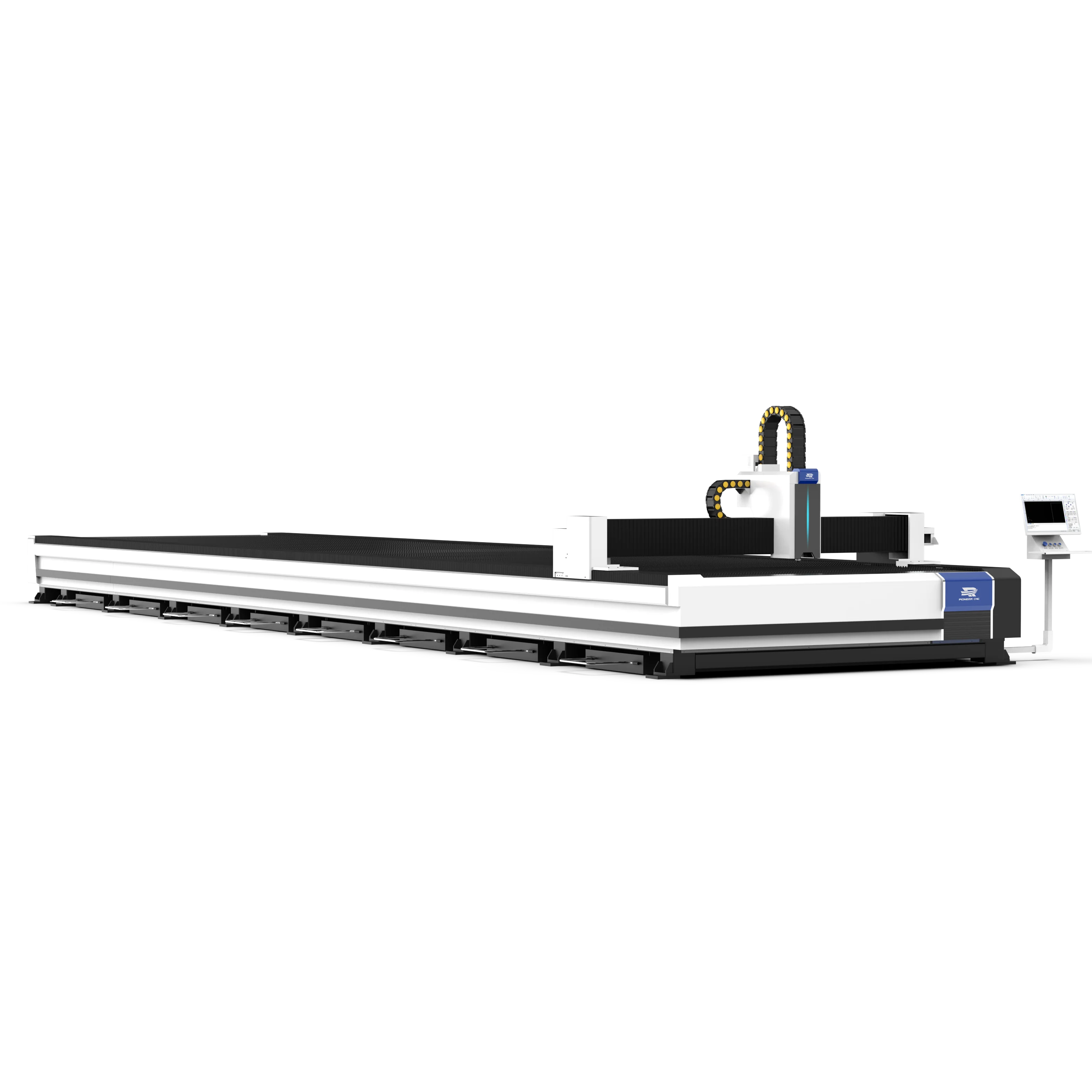 30000W Gantry Ground Rail High Power Fiber Laser Cutting Machine With Swing Head For Steel Structure Manufacturing Industries