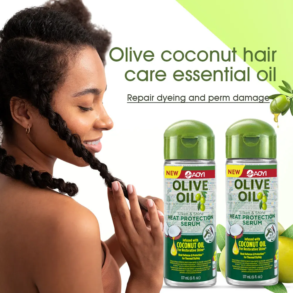 Herbal Olive Oil Hair Oil with Rosemary Nourishing and Refreshing for Hair Regrowth and Repair for Home Use Shampooing