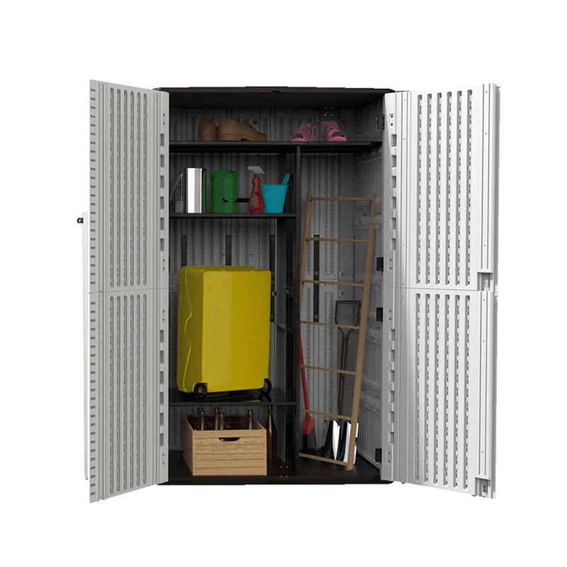 Недорогой пластиковый шкаф Kinying для хранения инструментов для балкона, Вертикальные ящики для хранения