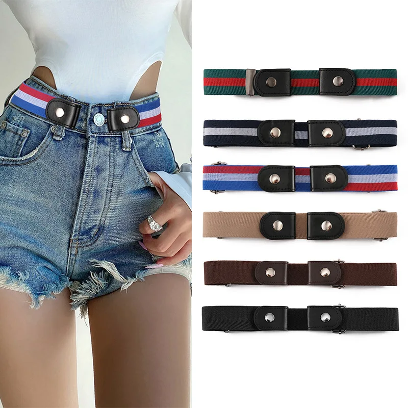 2024 Best Selling Women Lazy Belt Invisible And Traceless Belt Waist Change Small Artifact Waist Pants Belt