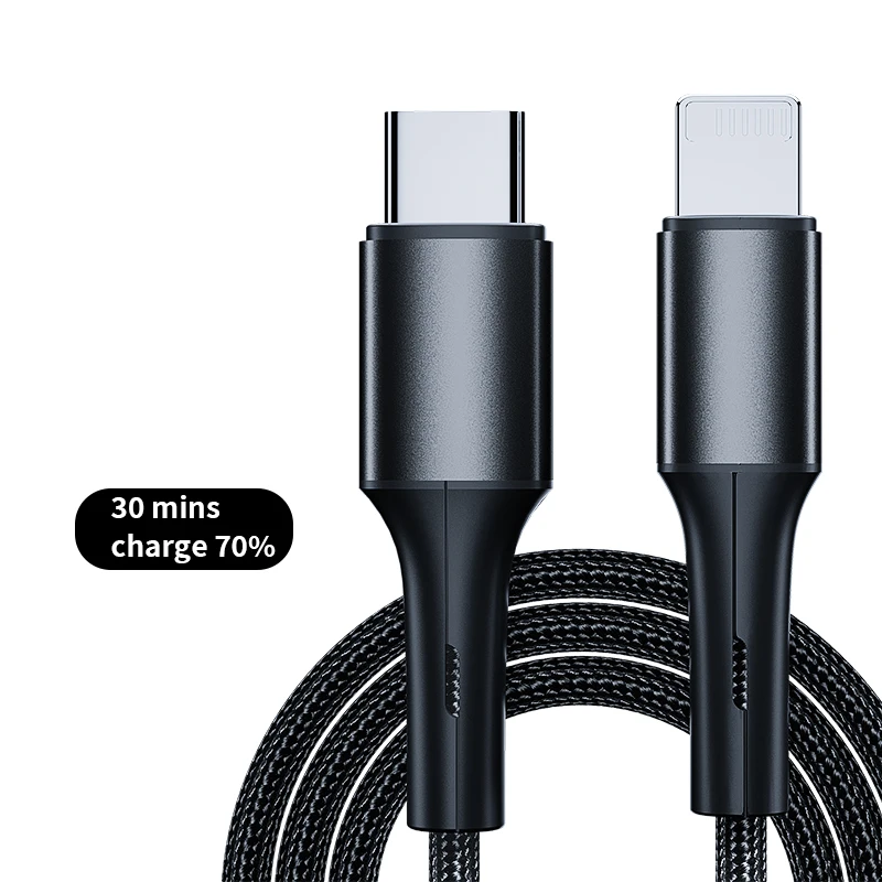 
wholesale lightning cable pd cable 20w 3a fast charging for iphone 