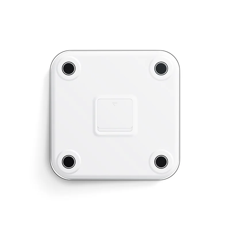 Round LCD digital private label smart bathroom scale with colorful digits