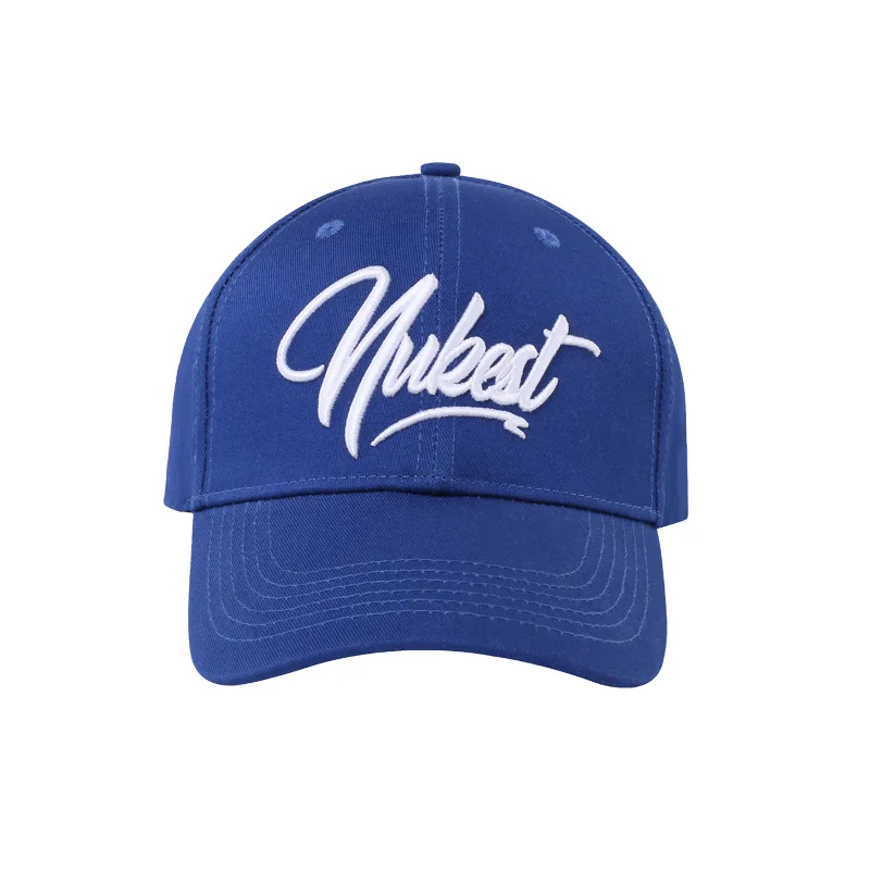 Baseball Cap Plain 2 Two Tone Loop Adjustable Solid Hat Polo Style Visor Caps Royal Blue