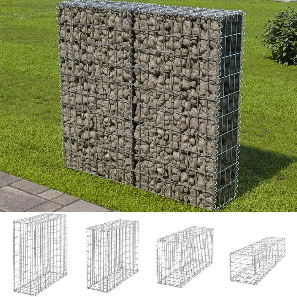 China Customized Mesh Cell Gabion Box Welded Galvanized Garden Fence Metal Galvanized Iron Wire Weaving Cages