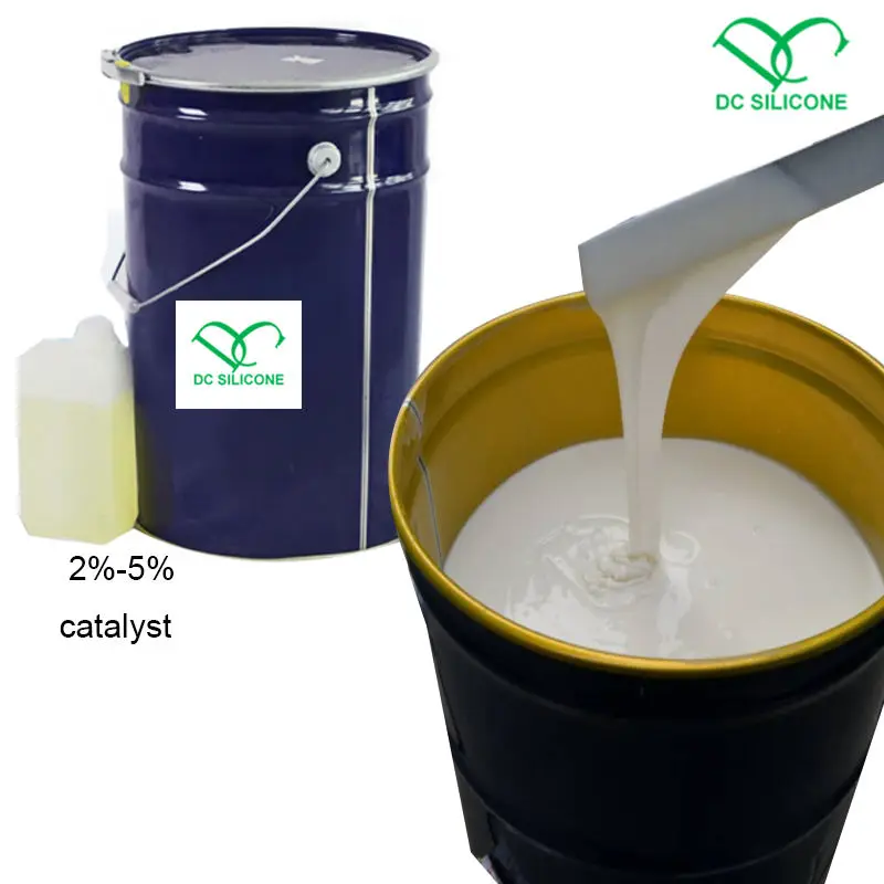 tin cure two component RTV liquid silicone for gypsum crafts /plaster mold making