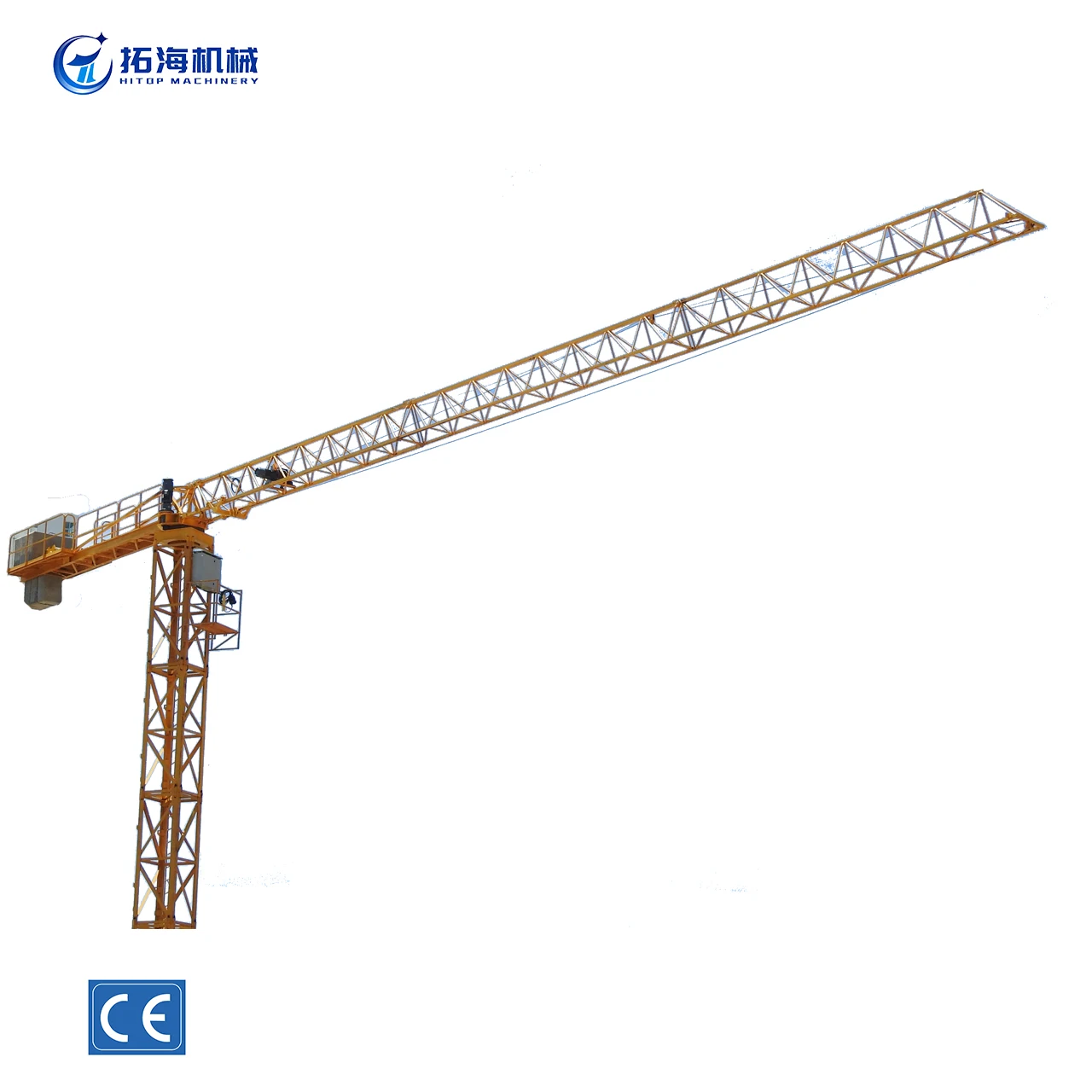 tailored designed TOWER CRANE FLAT TOP HT2510, 2.5 TON CAPACITY  Internal climbing Type Hot sales in Brazil