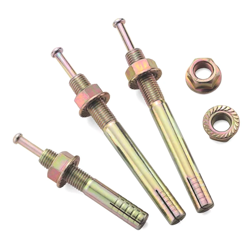 China manufacturer hit anchor with flange nut bolt weight anchor bolt Strike Hammer Nails Gecko Expansion Screws