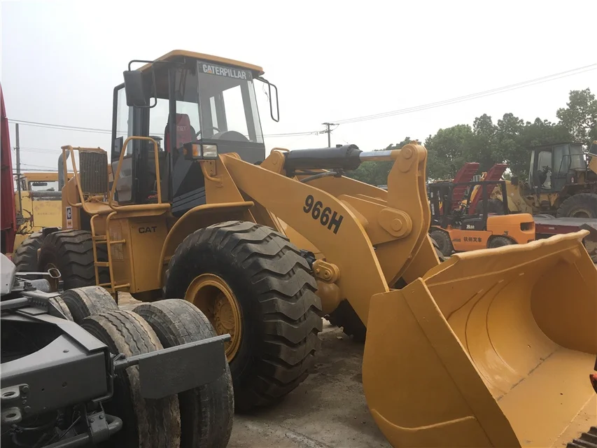 Used wheel loader CAT 966H frond payloader Caterpillar 966 tire