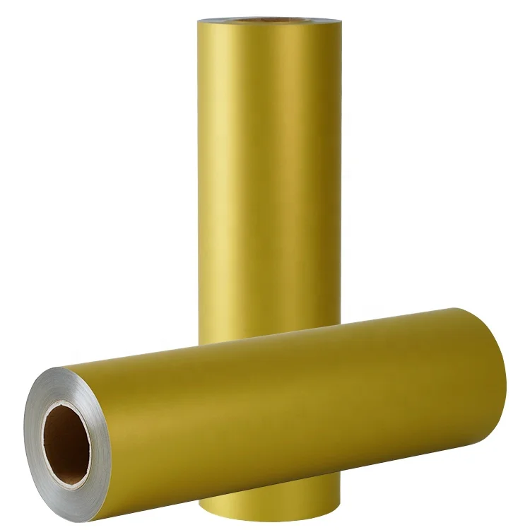 PU  Matt gold printing film HTV Heat Transfer Vinyl Gold on Vinyl T-Shirts Heat Press Machine Waterproof transfer film