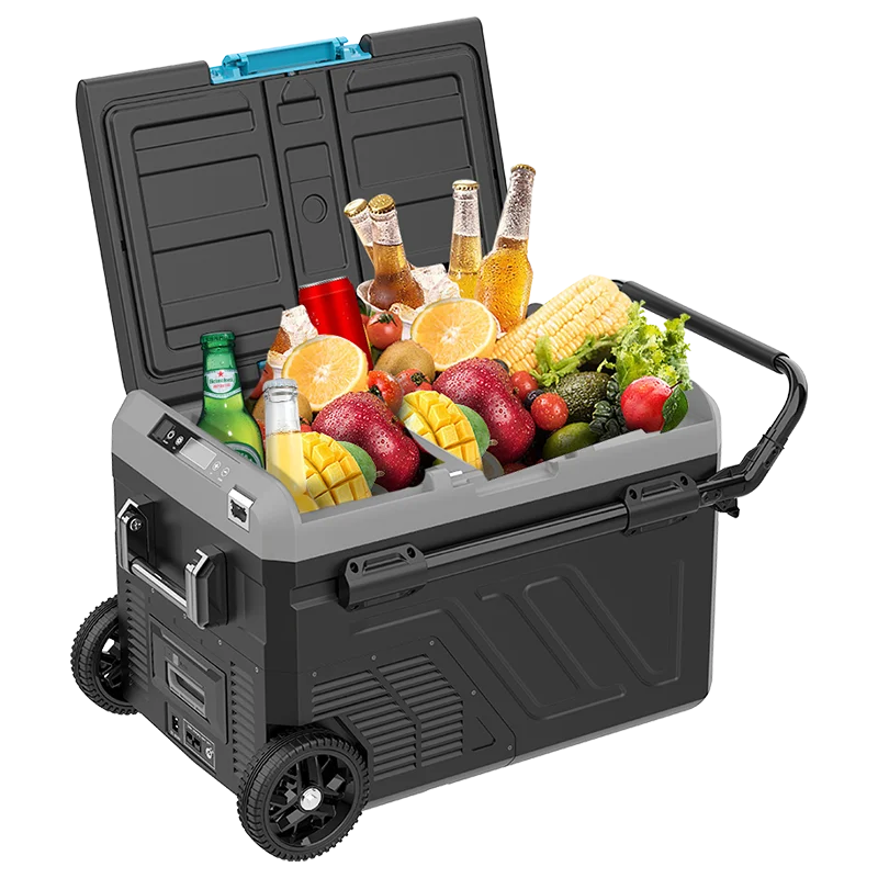 24V vehicle double door fridge 20L semiconductor hot and cold mini refrigerator car DC 12V Mini fridge refrigerators