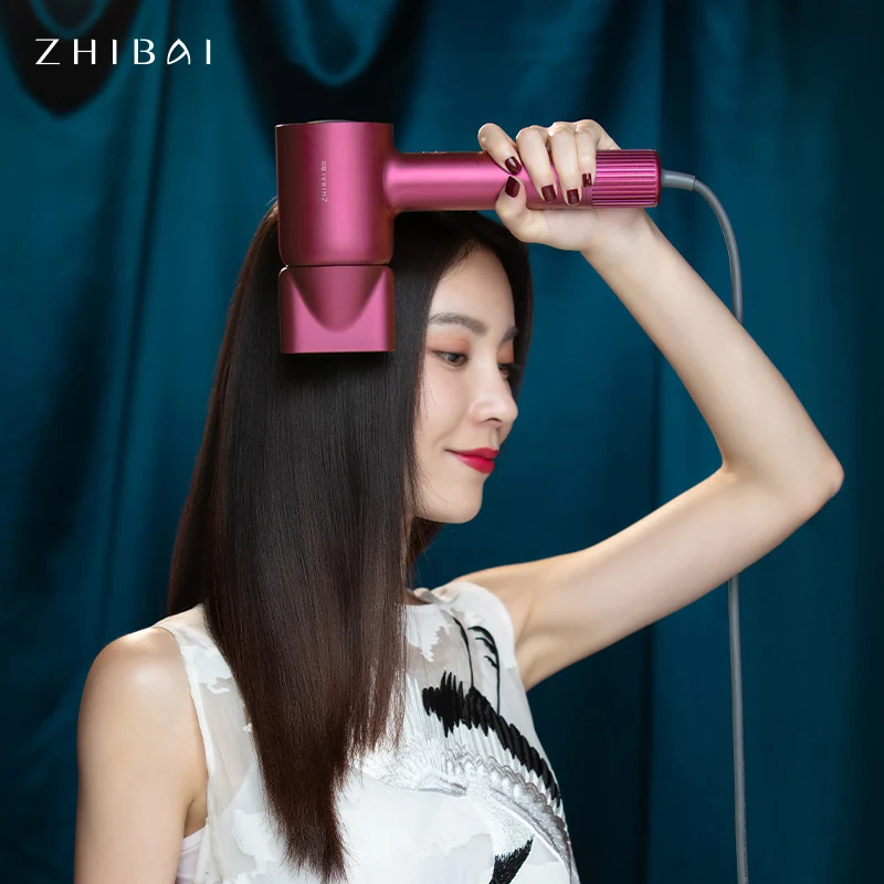 ZHIBAI ионная Плойка для волос, сушилка, бытовая техника, Анионный фен, воздуходувка, Универсальный Рассеиватель, профессиональный рассеиватель с насадкой