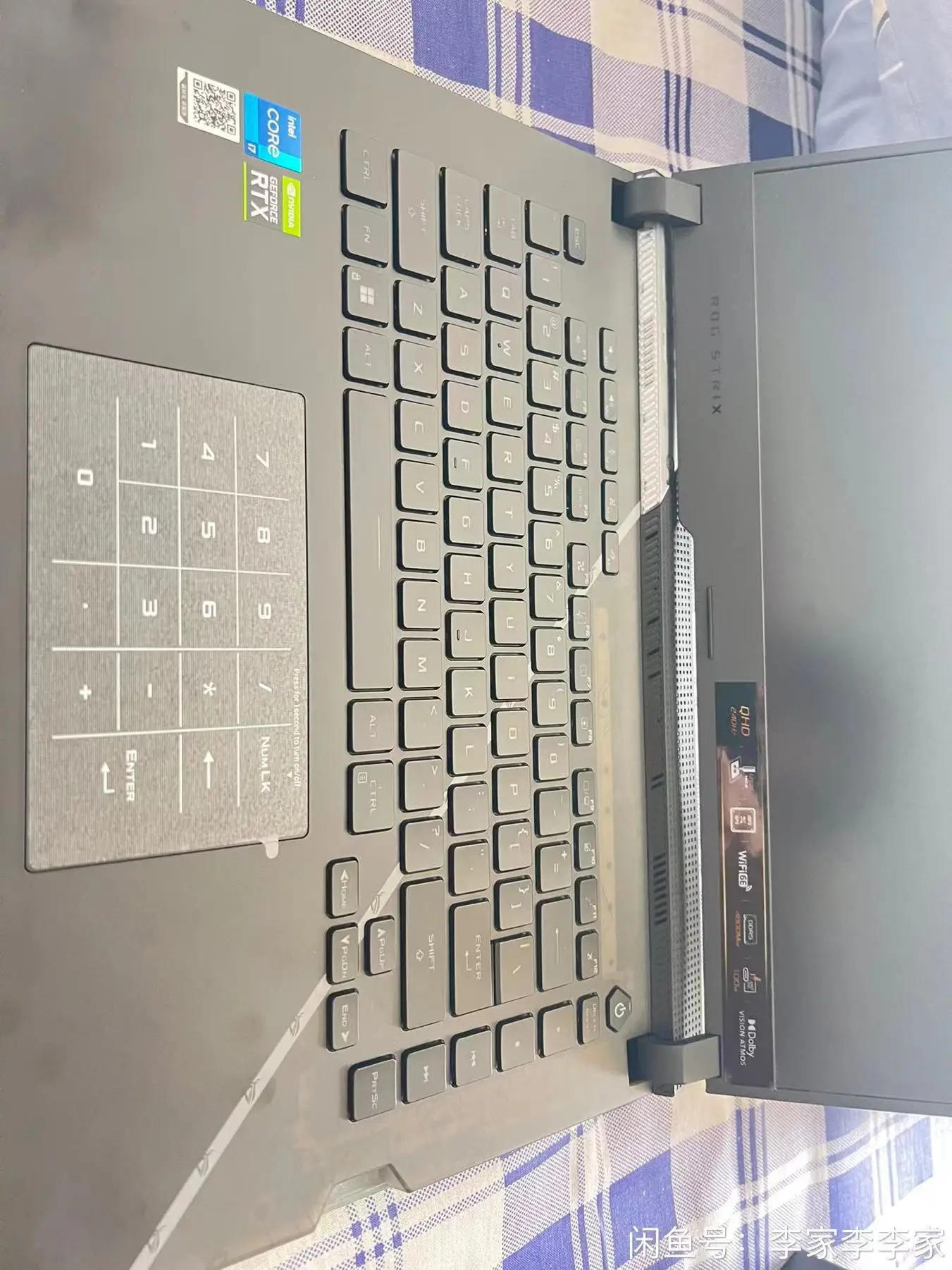 Original For Asus  ROG strix scar 6 plus  i9-1200H 16GB 512GB RTX 3060 (6GB) Gaming Laptop 17 inch (2K 240Hz)  Display