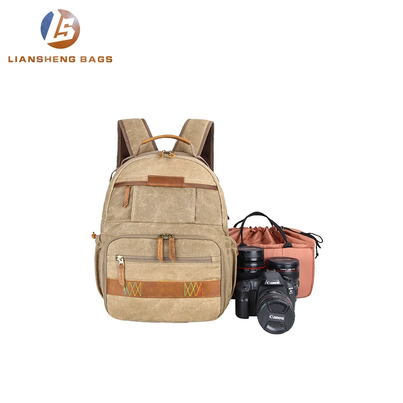 High quality waterproof dslr camera bag camera shoulder backpack bag
