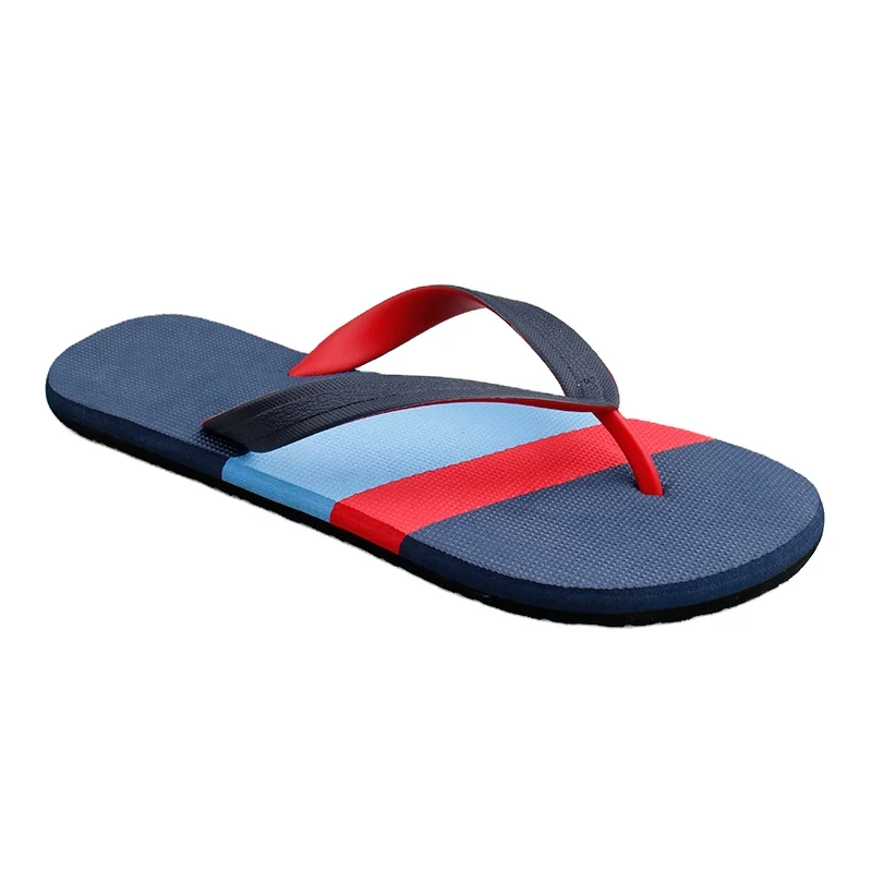 Wholesale Summer PVC Strap Plastic Sole Beach Slippers Men Flip Flops