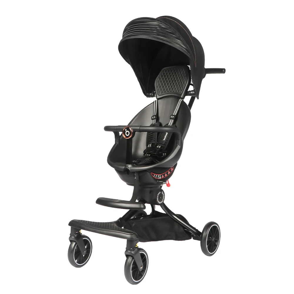 2021 baobaohao v8 Chinese luxury baby stroller supplier directly sale high view baby pram carrier can sit and lie down
