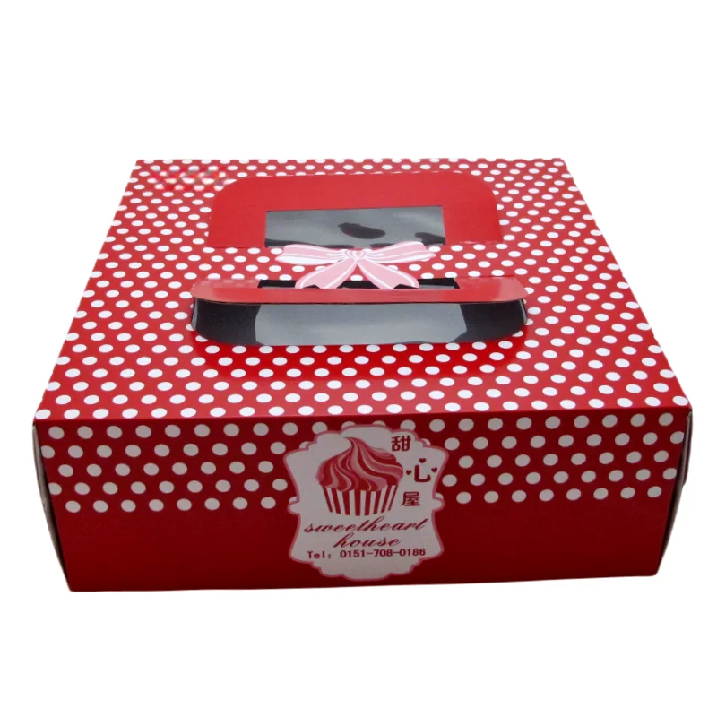 Factory price High-end Quality designed paper cake package paper box for cake shop cake boxcake boxcake package box