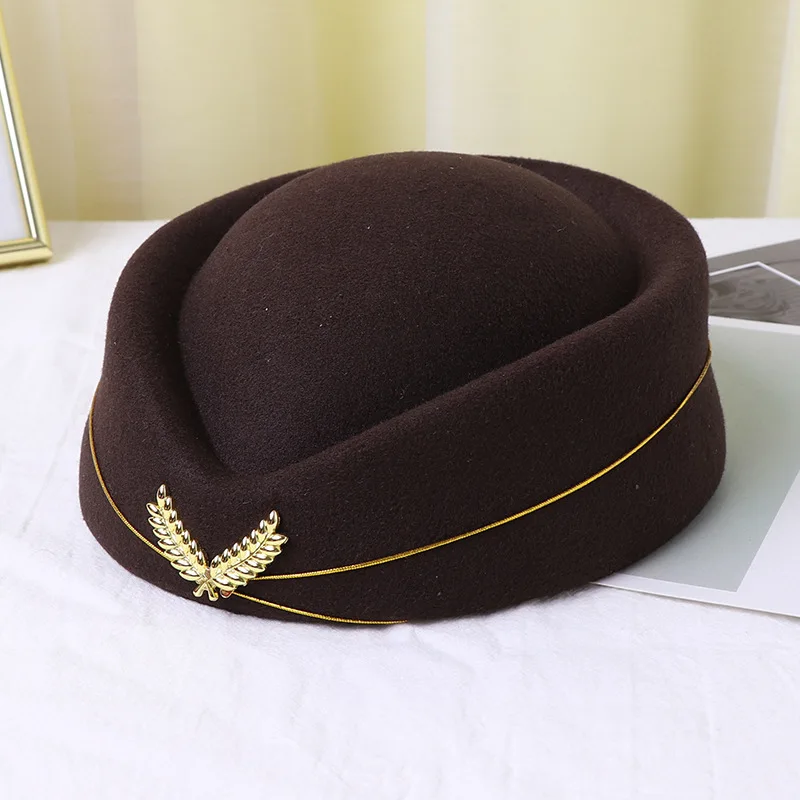 WOOL BERET Leather Trim Hat Army Cap Navy High Quality Cheap MILITARY PURE Mens Blue Plain Striped Unisex OEM UNIFORM Style TIME