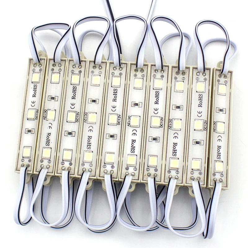 7012/6409 DC 12V Epoxy IP65 0.72w warm white 3led SMD 5054 led module