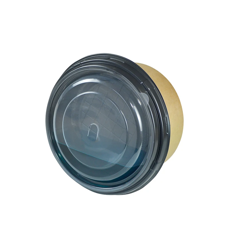 Factory Compostable Disposable 3-layers Paper Bowl With Lid Insert Tray Hot Food Plates Bowls