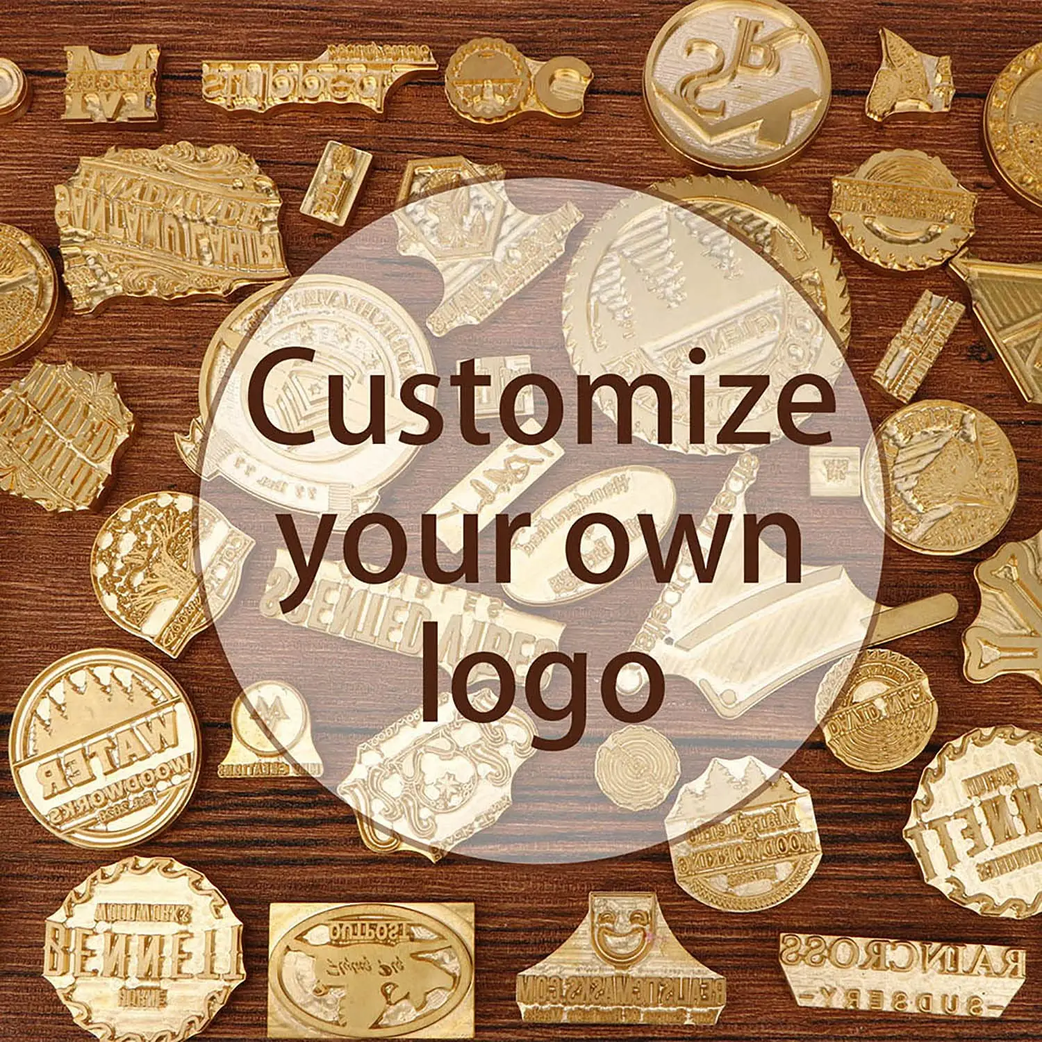 Custom Logo Hand-held Steel Stamped Metal Handle Copper Mold Handle Leather Cold Pressing Tool Heat Stick Soldering Iron Leather