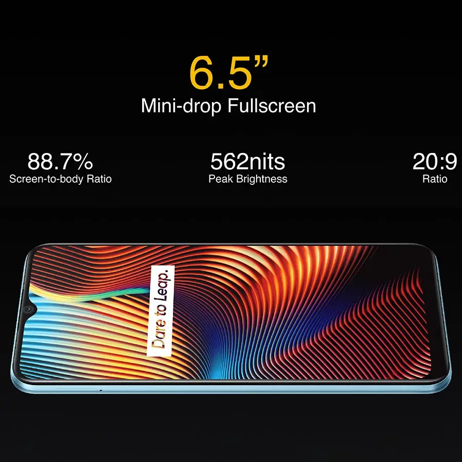 
realme 7i RMX2193 6.5'HD+ 4GB 64GB 48MP AI Triple Cams Smartphone Helio G85 Octa Core 18W Quick Charge 6000mAh Mobile Phone 