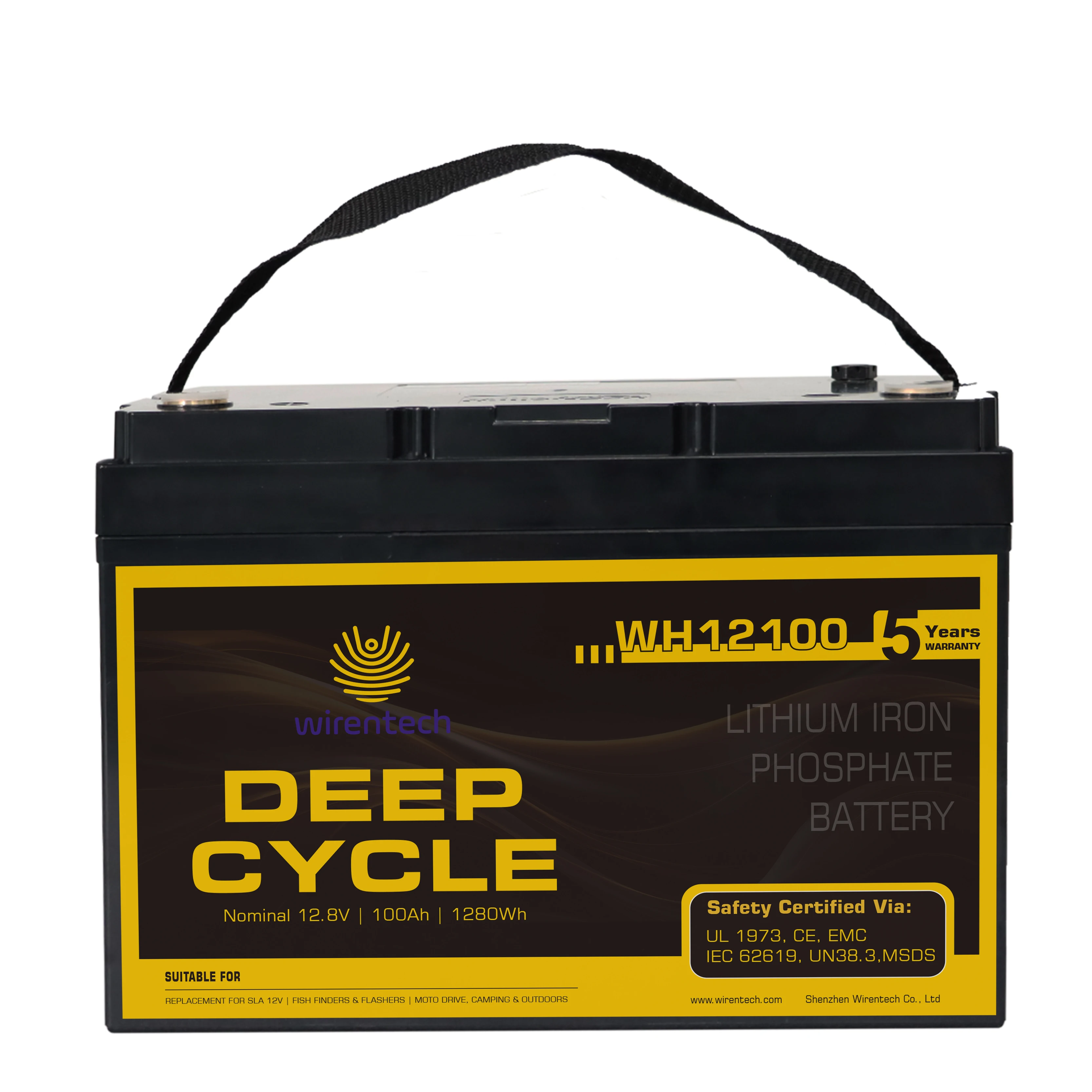 UL Li-ion Deep Cycle Lithium Ion Batteries 12V 100Ah 20Ah Solar Battery Iron Phosphate for Golf Carts