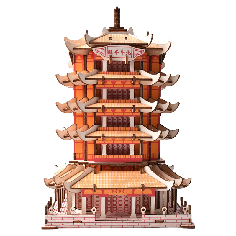 DIY Toy Building House Shaped Cardboard Puzzle 3D Puzzle Game OEM Customized Personalized IQ Education Children Children Unisex