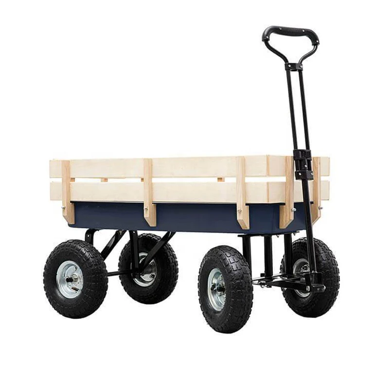 Garden Manufacturer Folding Carry Trolley Foldable Camping Beach Wagon Cart Camping Picnic Collapsible Folding Wagon Cart