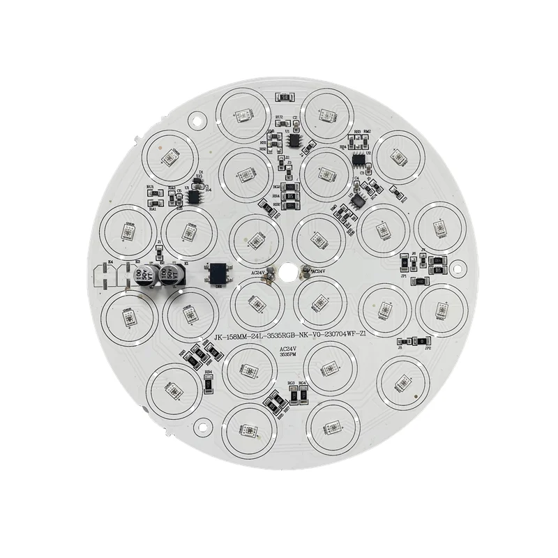24VAC Low Voltage Built-in DMX512 158mm 36W 3535 SMD Programmed RGB LED Lighting Module RGB Color PCB PCBA For Decoration