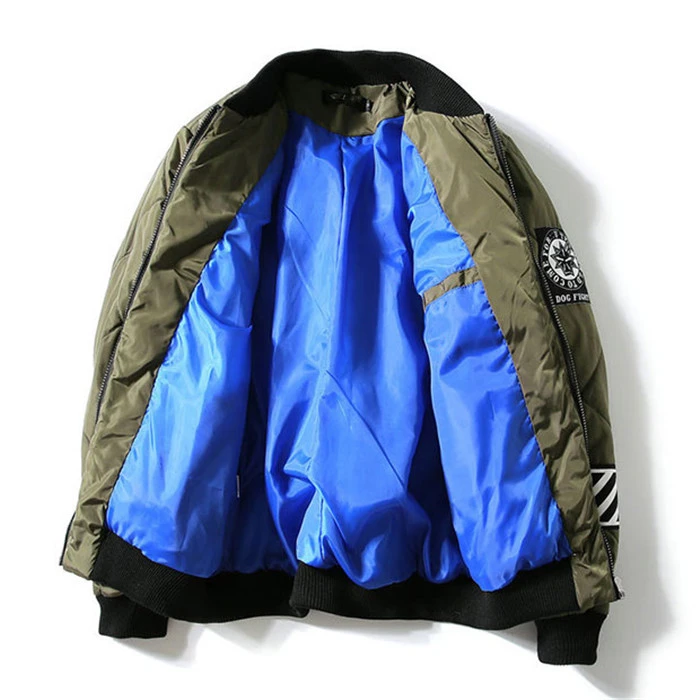 Wholesale Sportswear Baseball Jackets Windproof Coat Wholesale Teen Boy Customized Blank Flight Bomber Jacket