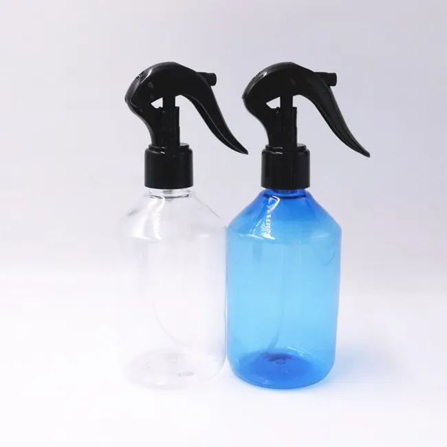 250ml Cylinder PET Boston bottle plastic sprayer bottle for cleaning and spraying alcohol 8oz bottle boston