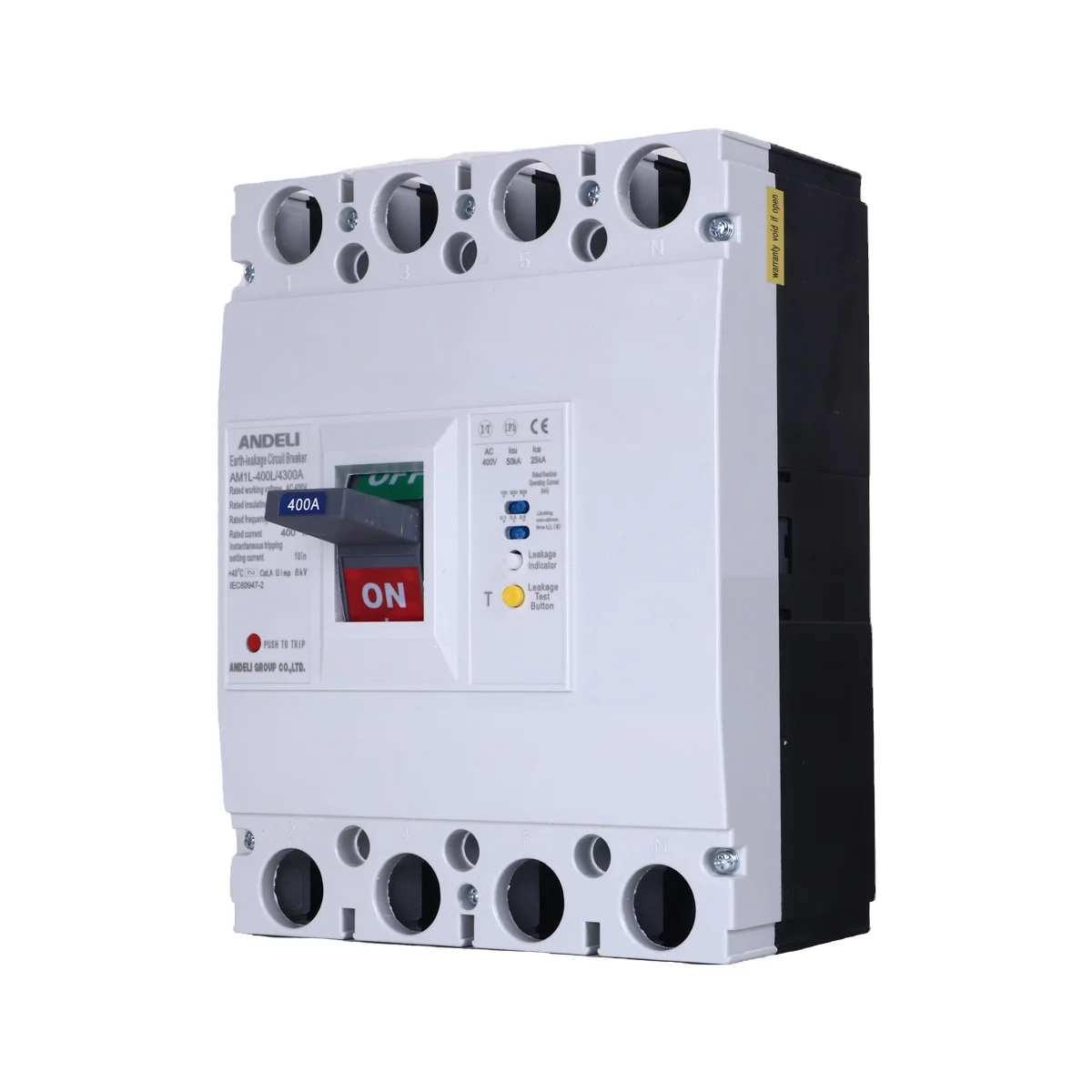  ANDELI AM1L-400/4300 225 250 315 350 400 Ампер Электрический elcb ac автомат защити цепи утечки земли