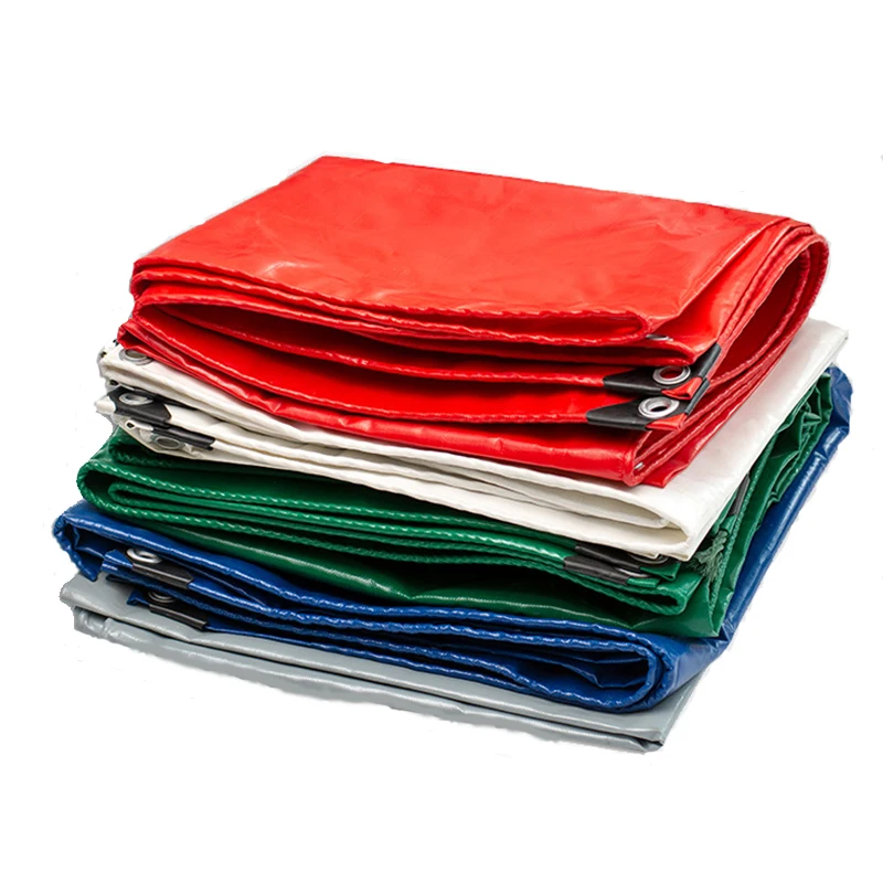PVC Tarpaulins Waterproof Green Windproof 450G Heavy Duty Poly Tarps Tarpaulin for Covering Machine