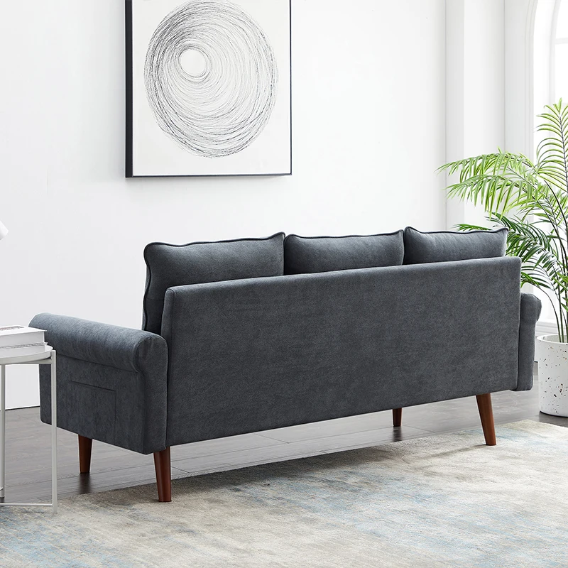 High Quality Home Living Room Furniture Velvet Fabric Living Room Sofas Set