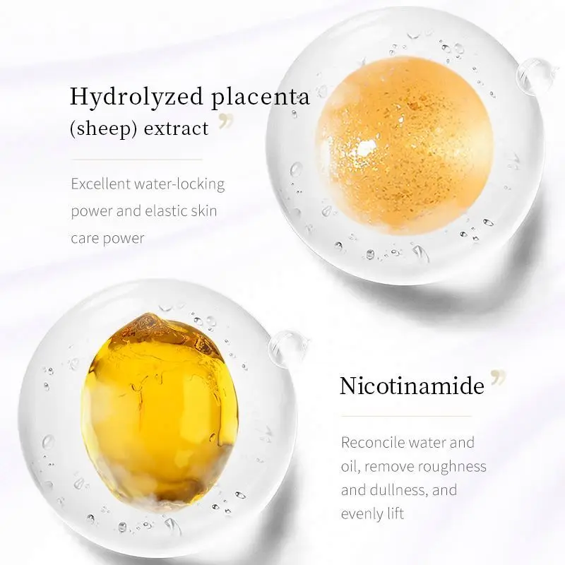 OEM EBUG private label sheep placenta whitening nourishing moisturizing skin care organic natural beauty hand cream