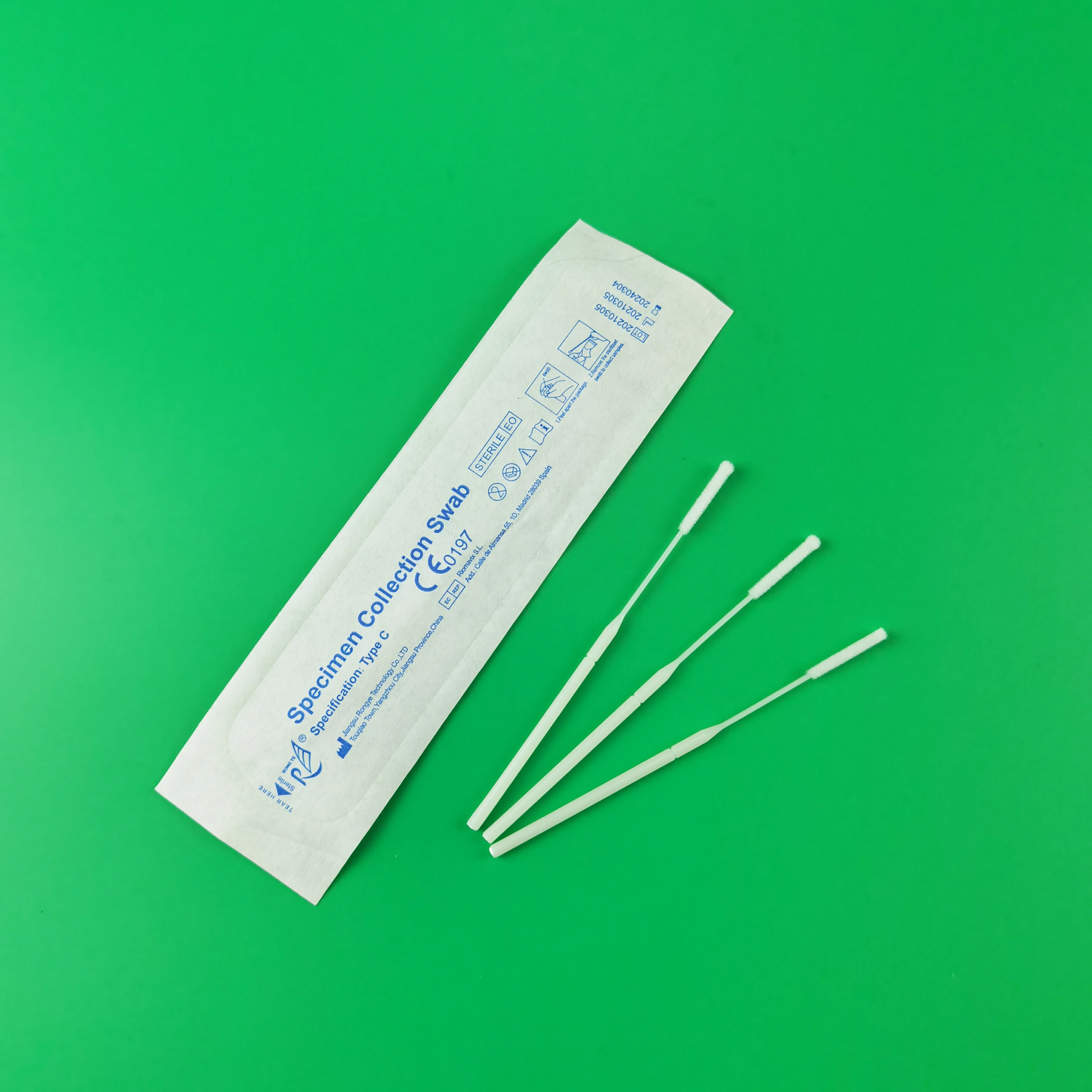 Anterior nasal swab short nasal sampling swab