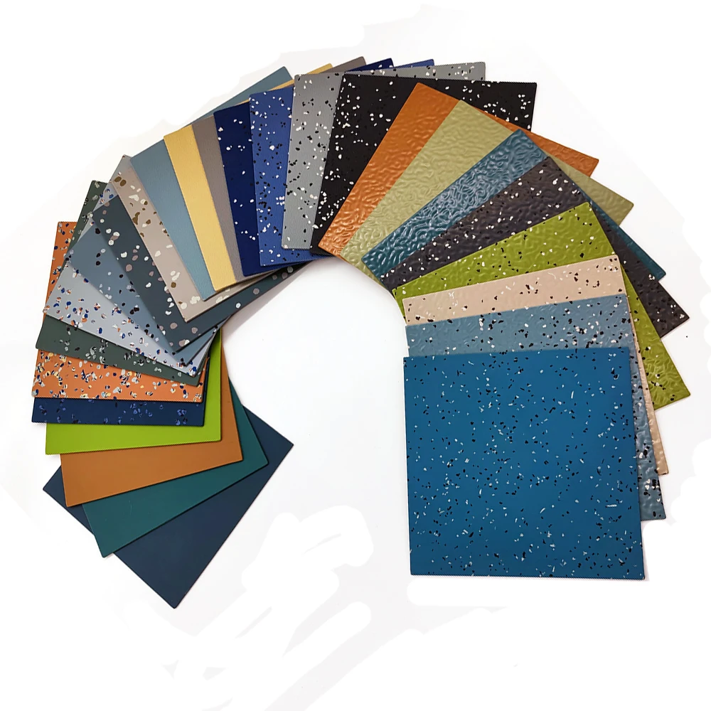 Natural Anti-slip bacterial Gym Sport Rubber Flooring Sheet Rolls Tiles Hospital Commercial Flooring Mat