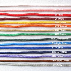 Wholesale colored double braided 6mm polyester rope for paper bag